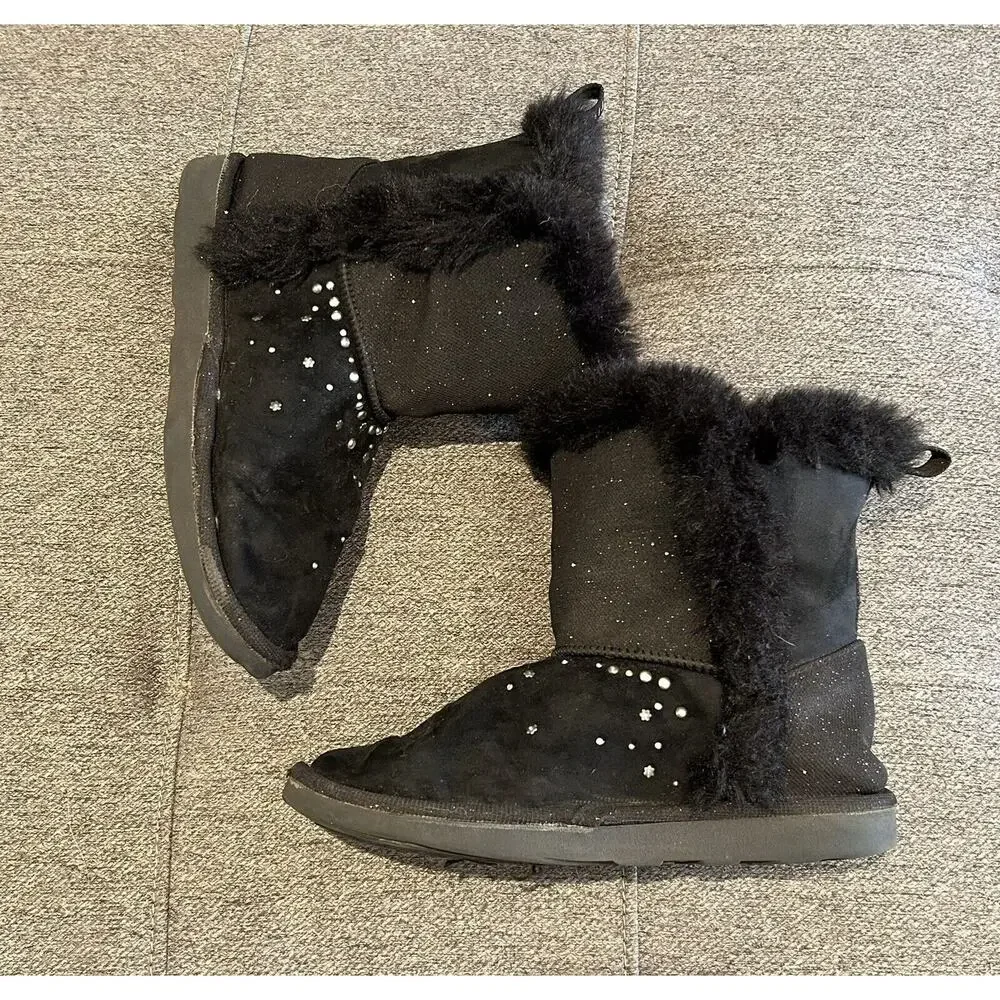 Justice girls size 5 Black Boots